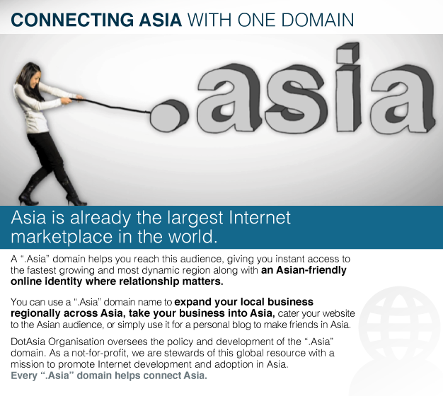 Connecting Asia with One Domain