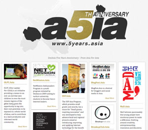 5Years.Asia: Five Year Anniversary Promo