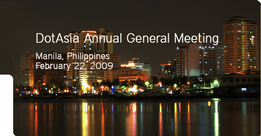 DotAsia AGM 2009, Manilla