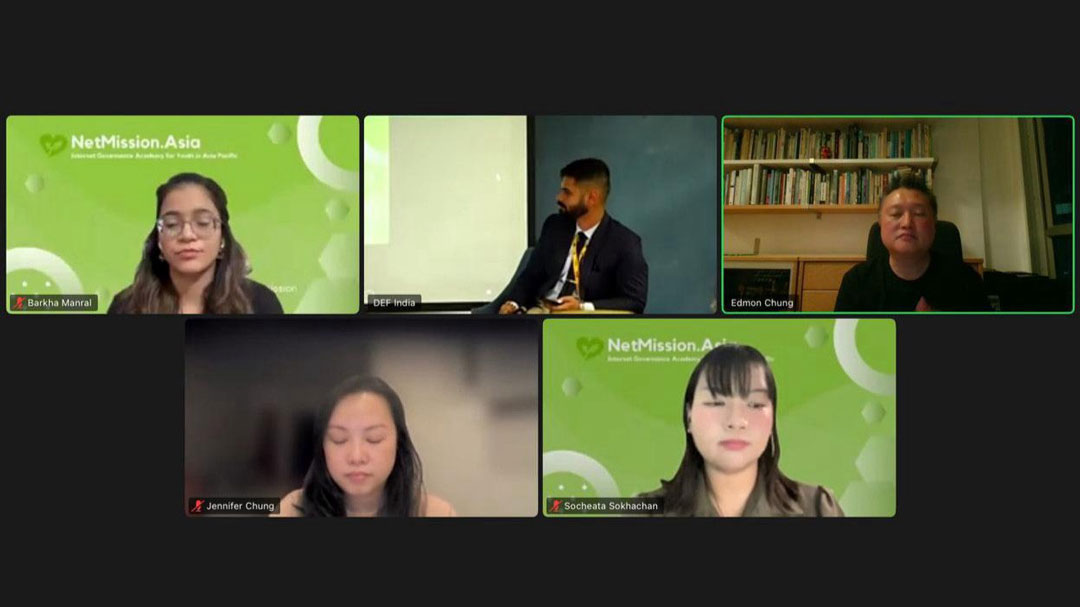 Panelists from the session (clockwise from L-R): Barkha Manral, Vinayak Bharadwaz, Edmon Chung, Socheata Sokhachan, Jennifer Chung.
