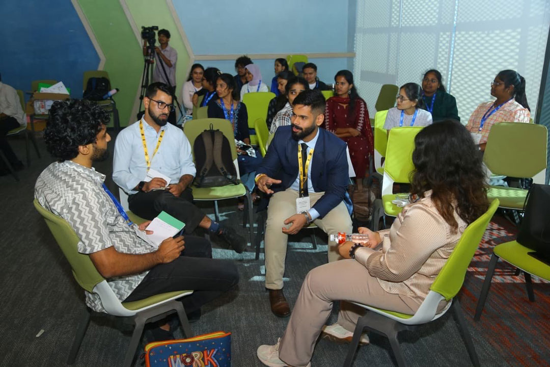 Vinayak Bharadwaz, NetMission Alumnus, moderated panel attendees at the Digital Empowerment Foundation (DEF) Digital Citizen Summit (DCS)
